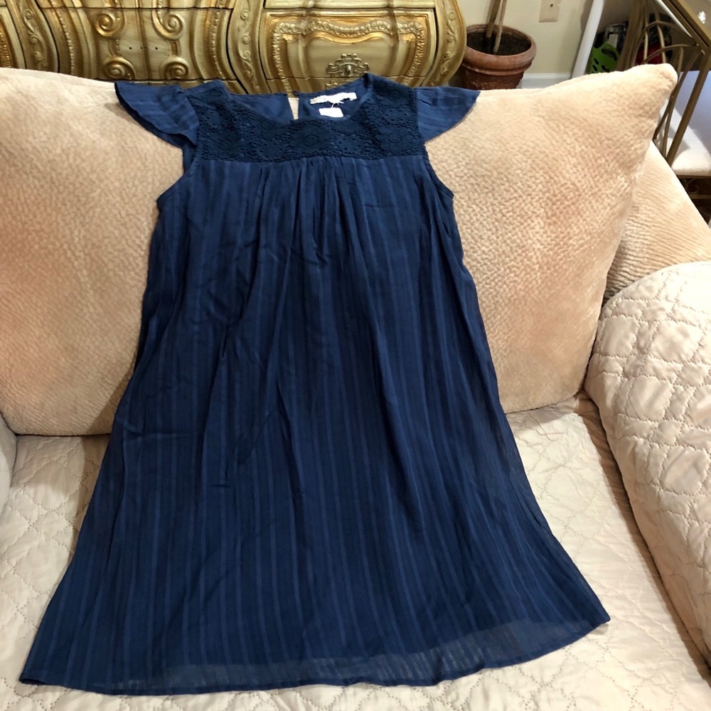Lauren Conrad New Navy Dress 100% Cotton